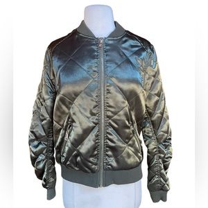 Among‎ Equals Army Green Bomber Jacket